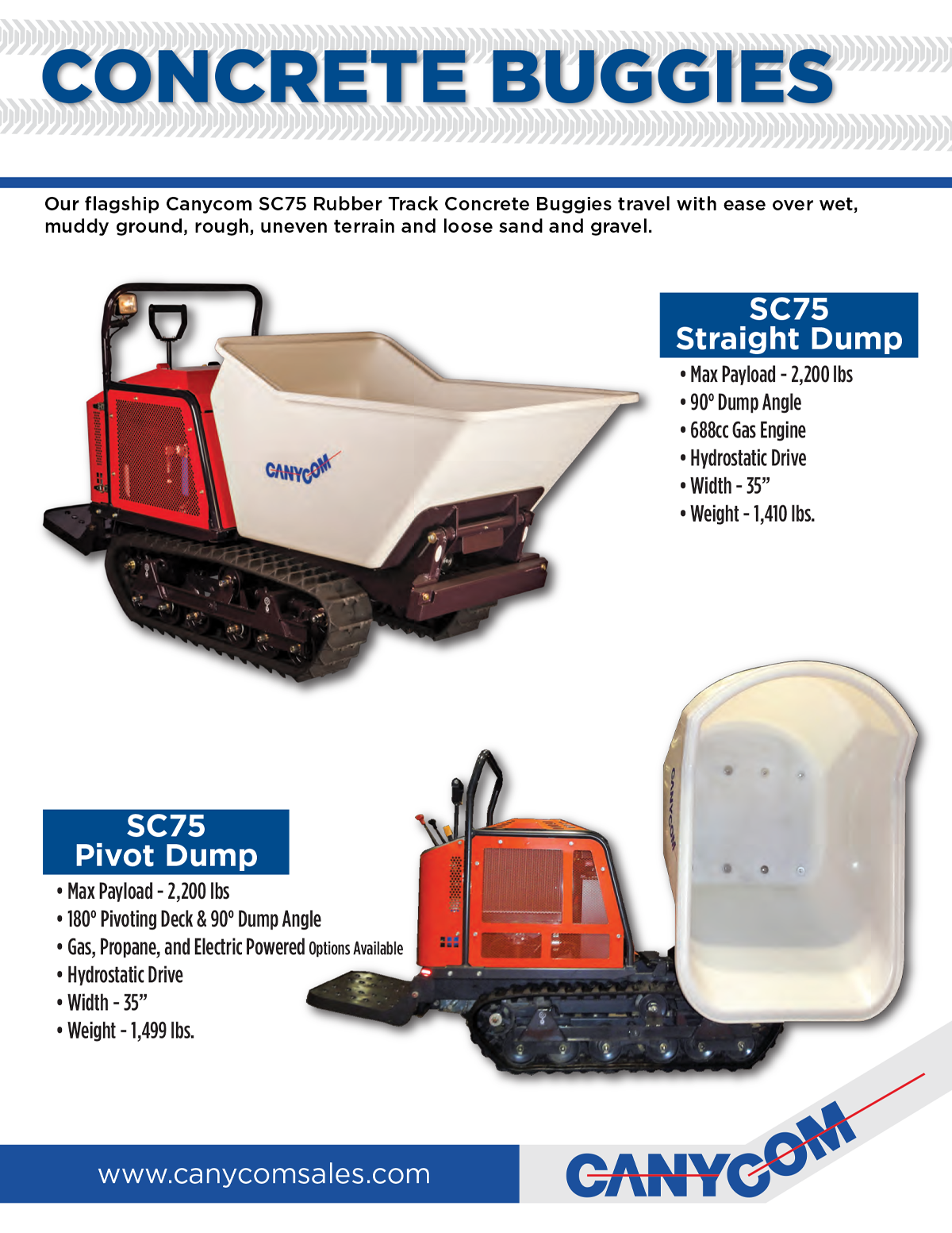 Canycom Concrete Buggy Literature