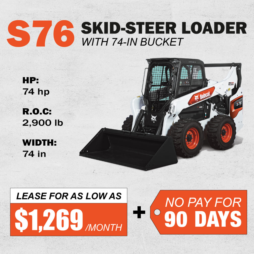Oaken's Year-End Lease Program 2025 - Bobcat S76 Skid-Steer Loader